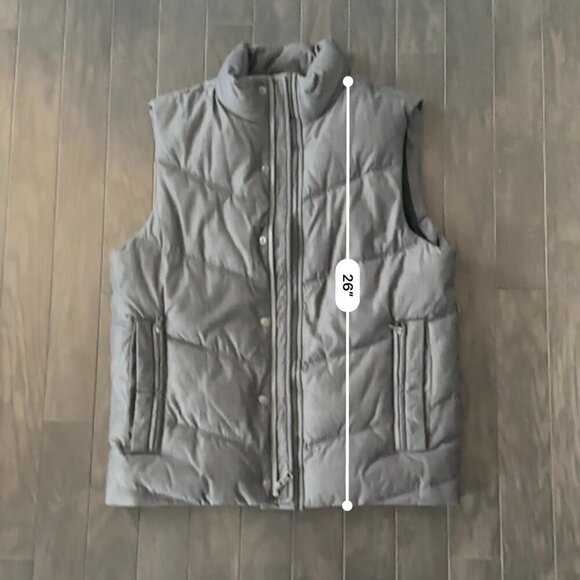 Grey Banana Republic Medium Padded Vest Jacket - Picture 8 of 11